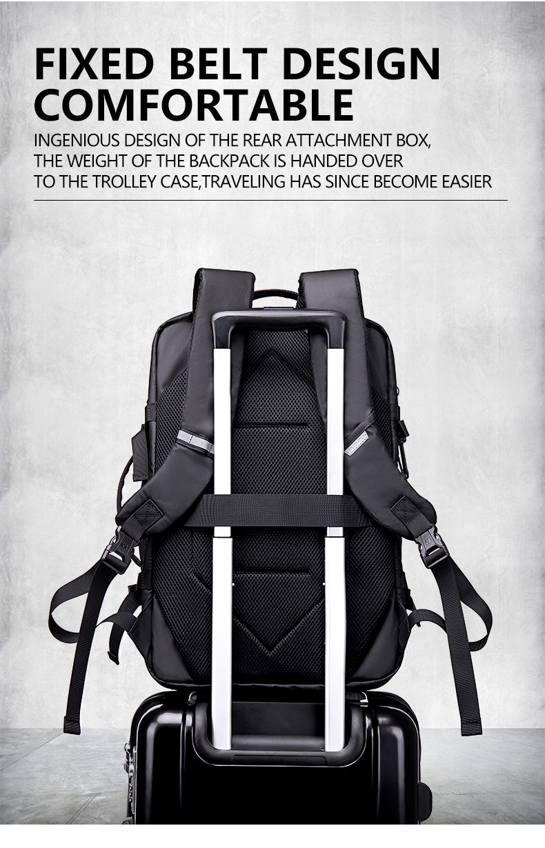 جولدن وولف حقيبة ظهر لابتوب مقاومة للماء 15.6" - لون اسود — جولدين وولف - Image 3